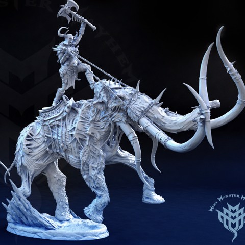Image of Undead Mammoth and Frost Giant Rider