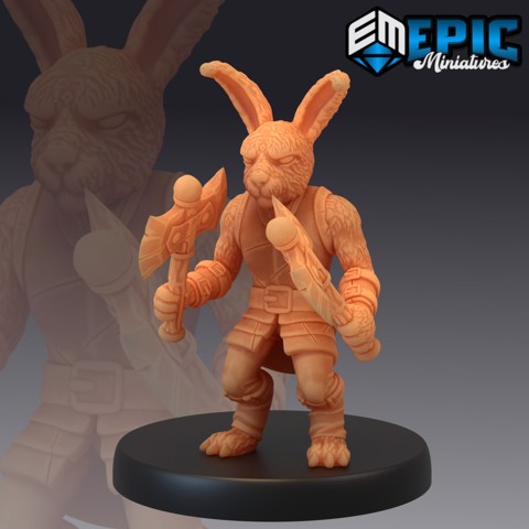 Image of Bunny Brute / Rabbit Axe Warrior / Rodent Bandit