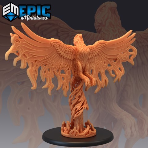 Image of Phoenix Reborn / Vermillion Bird of the South / Elder Fire Elemental