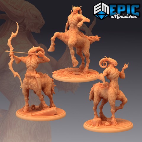 Image of Centauroid Satyr Set / Fey Centaur / Forest Guardian / Deer Monster Collection