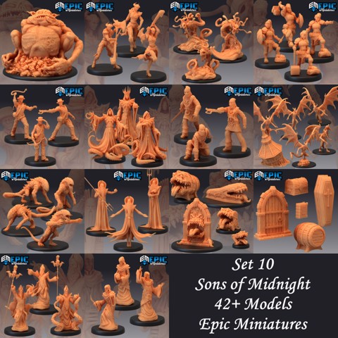 Image of Sons of Midnight Set / Lovecraft Entities / Cosmic Horror Collection