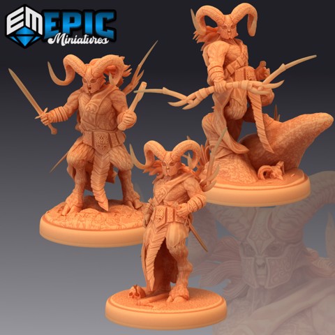 Image of Satyr Armored Set / Pan Warrior / Forest Guardian Collection