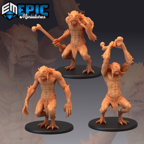 Image of Forest Troll Set / Classic Monster Collection