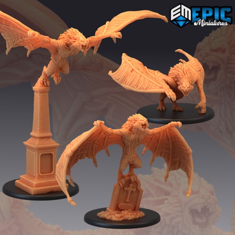 Image of Giant Bat Set / Blood Monster / Flying Animal / Vampire Creature Collection