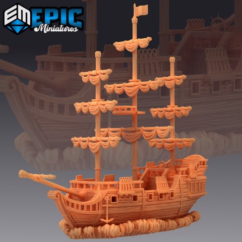 Image of Pirate Ship The Menace / Corsair Sailing