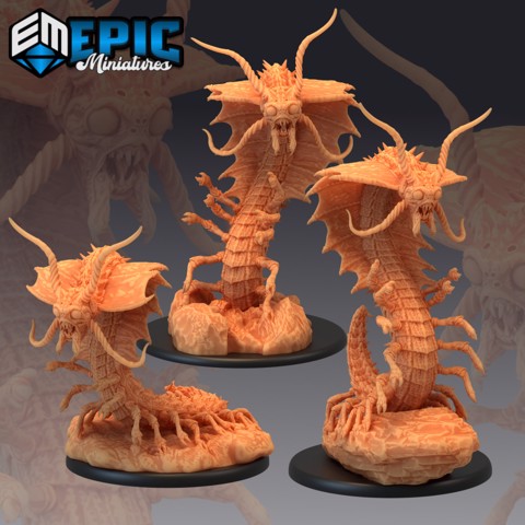 Image of Remorhaz Set / Arctic Centipede / Snow Monster Collection