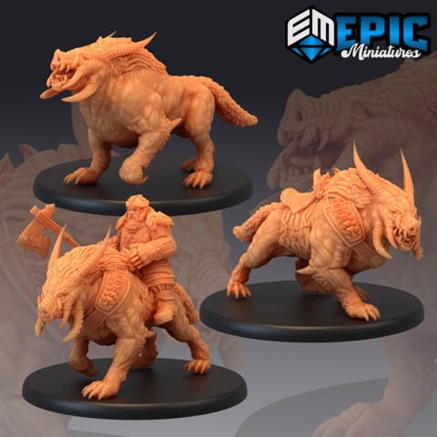 Image of Arctic Boar Set / Dwarf Cavalry / Troll Pig Collection