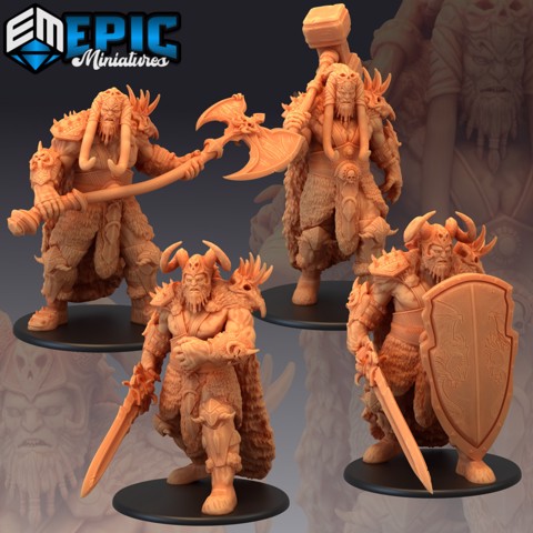 Image of Frost Giant Set / Huge Arctic Warrior Collection