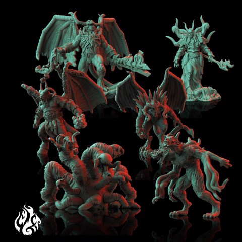 Image of Shattered Hell - Rulers of the Underworld - 6 Miniatures