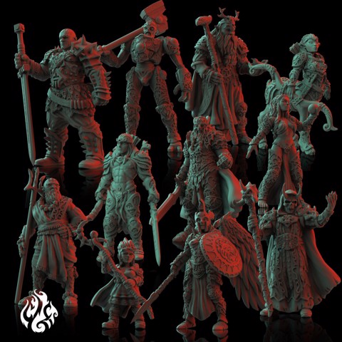 Image of Shattered Hell - Chosen of the Gods - 11 Miniatures