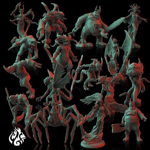 Image of Shattered Hell - Champions of Darkness - 16 Miniatures