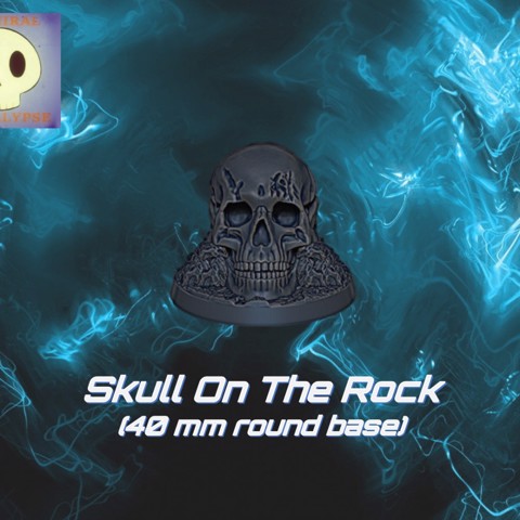 Image of Skull On The Rock (40mm round base)