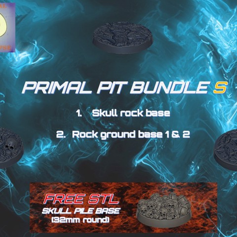 Image of Primal Pit Bundle S (3 stl base file + 1 free stl)