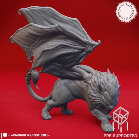 Image of Manticore - Tabletop Miniature (Pre-Supported)