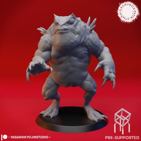 Image of Slaed (Red)  - Tabletop Miniature (Pre-Supported)