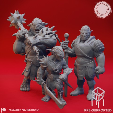 Image of Goblinoid Crew - Tabletop MIniatures (Pre-Supported)