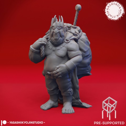 Image of Grinkle the Goblin King - Tabletop Miniature (Pre-Supported)