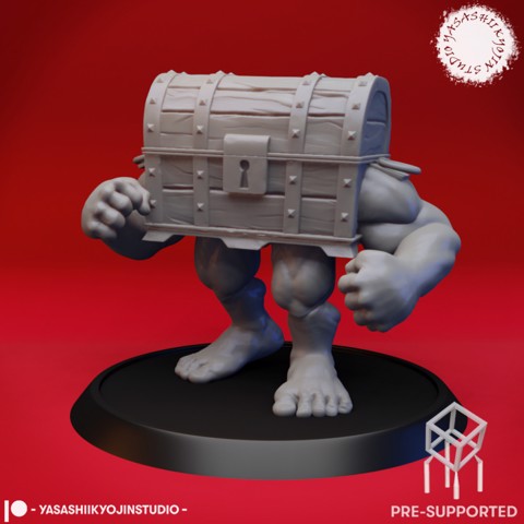 Image of Mimic - Brawler Treasure Chest - Tabletop Miniature (Pre-Supported)