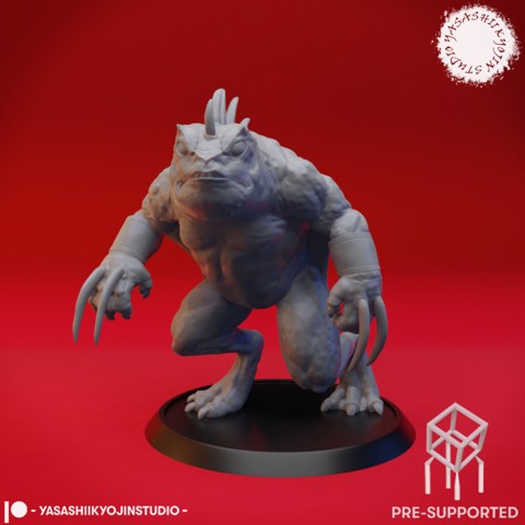 Image of Slaed (Gray)  - Tabletop Miniature (Pre-Supported)
