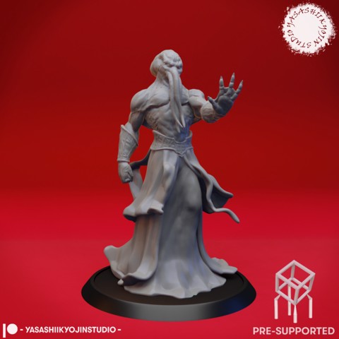 Image of Cthulhid - Tabletop MIniature (Pre-Supported)