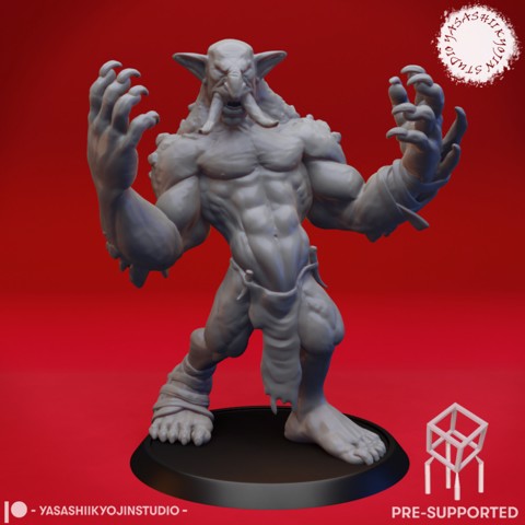 Image of Troll - Tabletop Miniature (Pre-Supported)