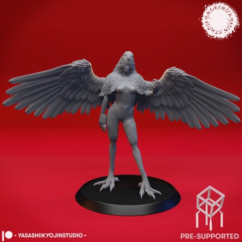 Image of Harpie - Tabletop MIniature (Pre-Supported)