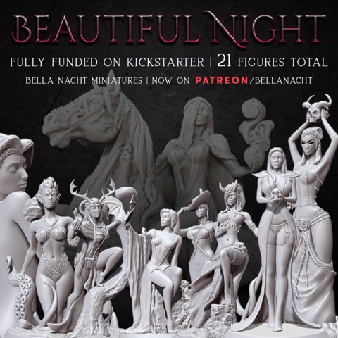 Image of The Beautiful Night Kickstarter Set - 21 Figures