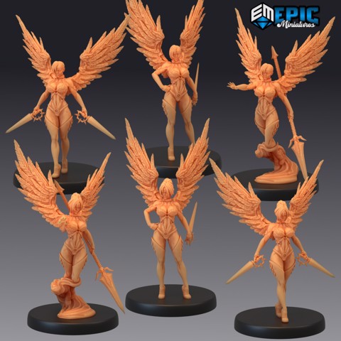 Image of Fallen Angel Set / Female Dark Winged Celestial