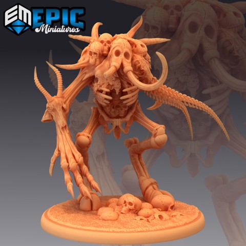 Image of Bone Golem / Undead Animal Bone Construct / Skull Zombie