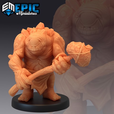 Image of Dwarf Cyclops Hammer / One Eye Stone Creature / Angry Swamp Encounter