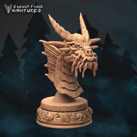 Image of Gold Dragon bust