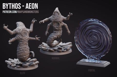 Image of Bythos (Aeon) - 3D printable miniatures and 2D tokens