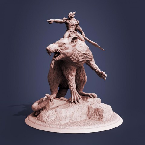 Image of Kobold on giant rat