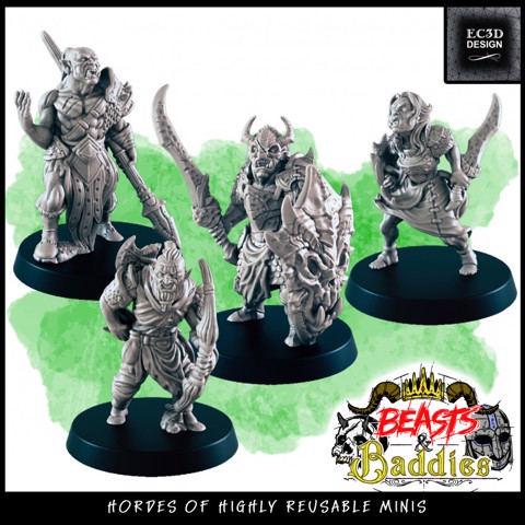 Image of Support-Free Orcs [Beasts and Baddies]