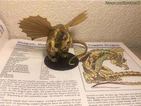 Image of 2nd ed AD&D Copper Dragon