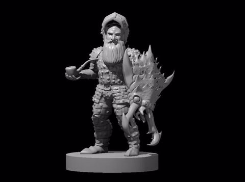 Image of Gnome Male Artificer in Ankheg Plate Armor