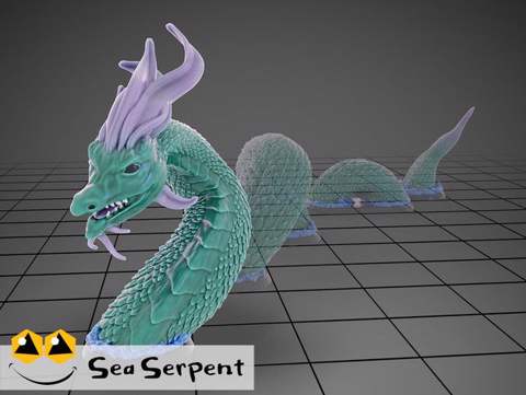 Image of Sea Serpent - Tabletop Miniature