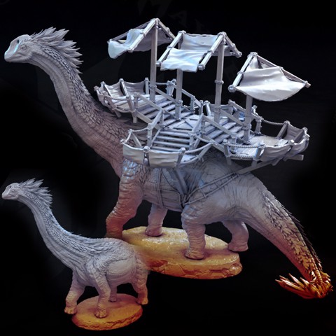 Image of Long Neck Dino (Tamed with platform and walking)
