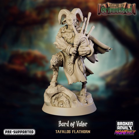 Image of Tales of Grimmwood- Satyr Bard of Valor