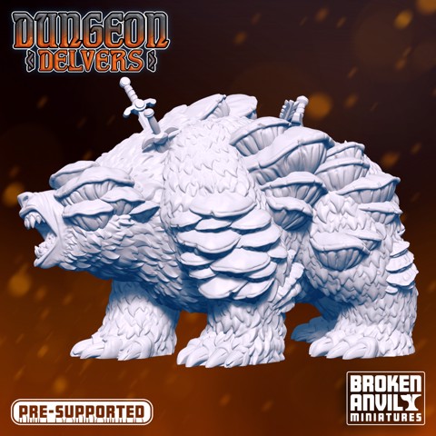 Image of Dungeon Delvers Infested Giant Cave Bear (XL) - STL