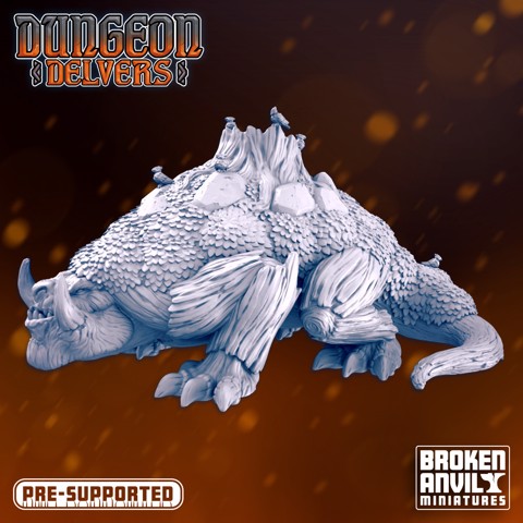 Image of Dungeon Delvers Wood Dragon (XXL) - STL