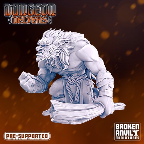 Image of Dungeon Delvers Swamp Troll - STL