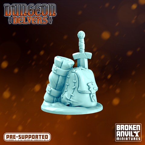 Image of Dungeon Delvers Terrain - Bag and Roll - STL