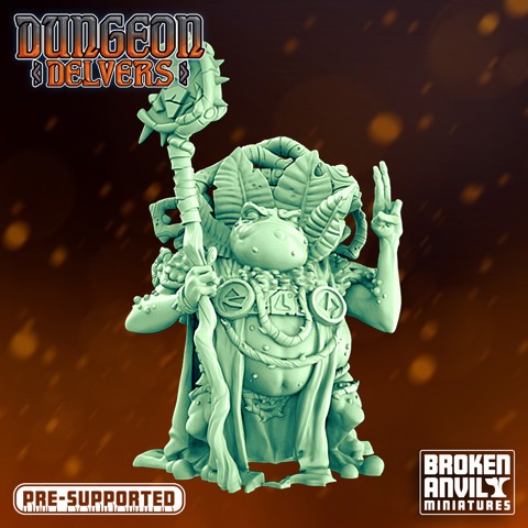 Image of Dungeon Delvers Froggkin Army - Shaman - STL