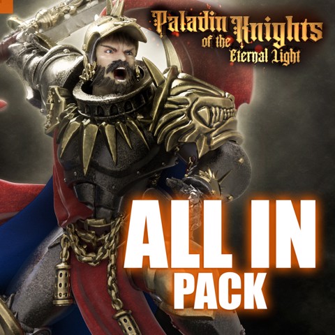 Image of Paladin Knights of the Eternal Light All in Pack (with Modular and centerpiece)