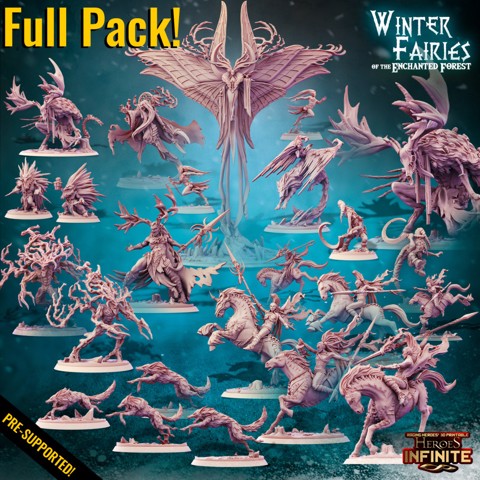 Image of FULL PACK Winter Fairies Of the Enchanted Forest. Without "Arkhinm on OriniaX and the Wild Hunt"