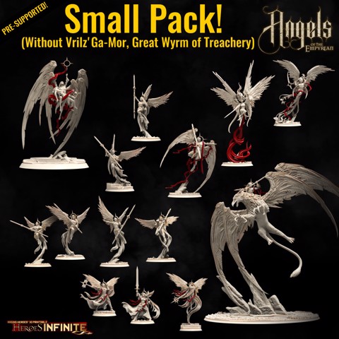 Image of Angels Of the Empyrean Small Pack (without Vrilz'Ga-Mor, Great Wyrm of Treachery)