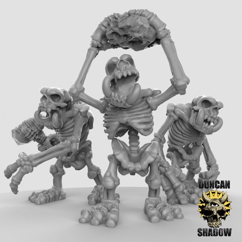 Image of Skeleton Stone Troll (Pre Supported)