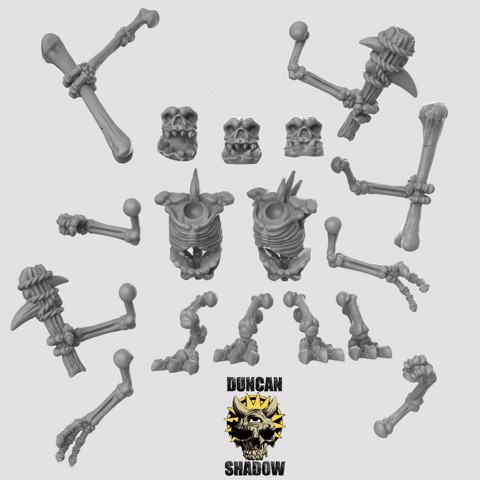 Image of River Troll Skeleton MultiPart Kit (Pre Supported) (L)