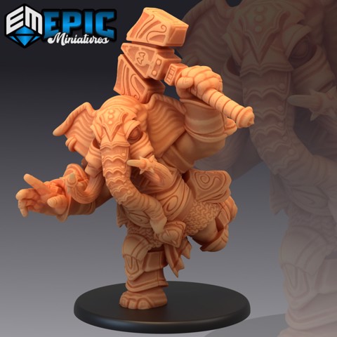 Image of Elephant Folk Paladin Hammer / Tusked Warrior / Player Character